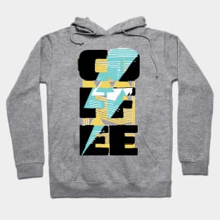 80s Style Coffee Bolt Hoodie